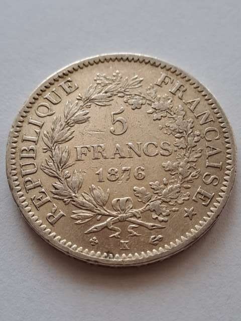 Francja 5 Franków Herkules 1874 r