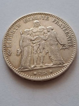 Francja 5 Franków Herkules 1874 r