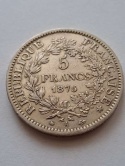 Francja 5 Franków Herkules 1875 r