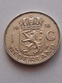 Holandia 1 Gulden Juliana 1958 r