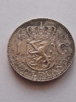 Holandia 1 Gulden Juliana 1969 r