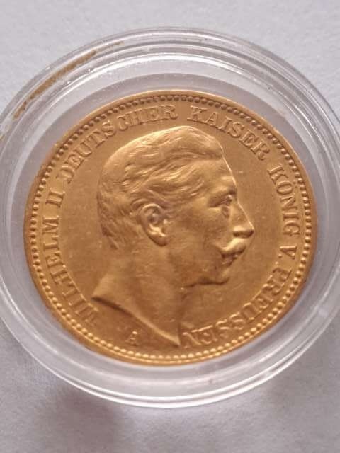 Niemcy 20 Marek Wilhelm II Prusy 1899 r