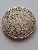 10 zł Głowa Kobiety 1932 r bez znaku