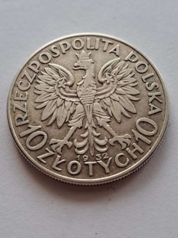 10 zł Głowa Kobiety 1932 r bez znaku