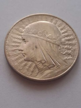 10 zł Głowa Kobiety 1933 r