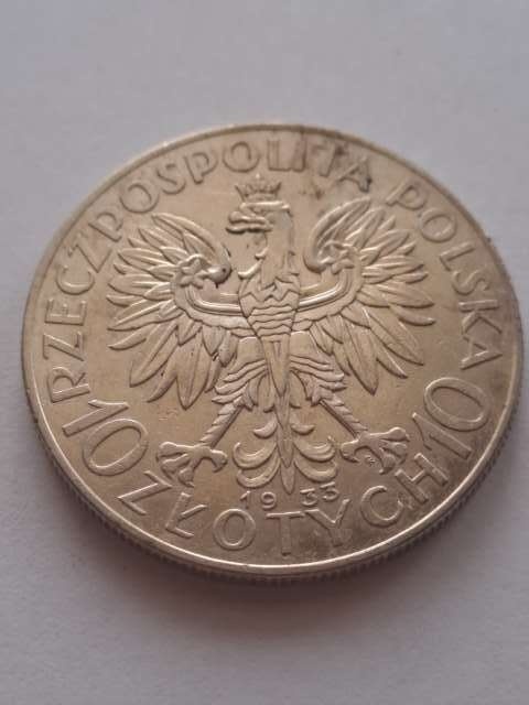 10 zł Głowa Kobiety 1933 r