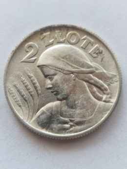 2 zł Żniwiarka 1925 r kropka