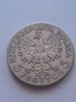 5 zł Głowa Kobiety 1933 r