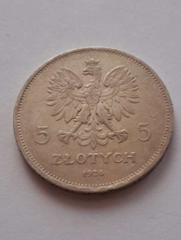 5 zł Nike 1928 rok bez znaku