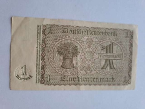 Banknot 1 marka 1923 r seria G