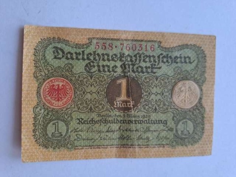 Banknot 1 marka 1920 r
