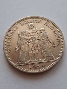 Francja 5 Franków Herkules 1874 r