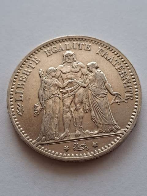 Francja 5 Franków Herkules 1874 r