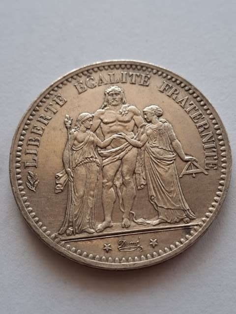 Francja 5 Franków Herkules 1875 r