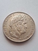 Francja 5 Franków Louis Philippe I 1844 r