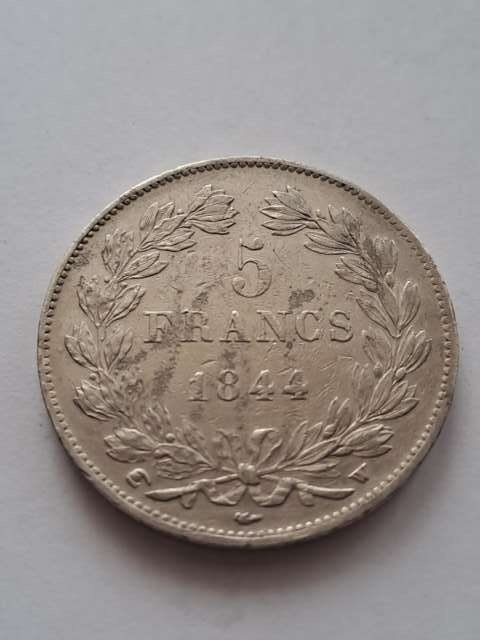 Francja 5 Franków Louis Philippe I 1844 r