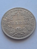 Niemcy 1 Marka Wilhelm II 1908 r A