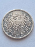 Niemcy 1/2 Marki Wilhelm II 1916 r A