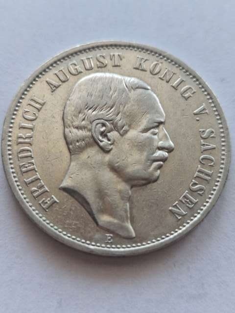 Niemcy 3 Marki Saksonia 1908 r