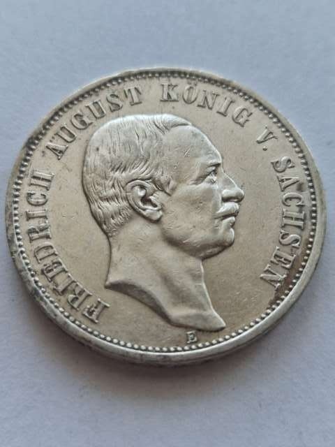Niemcy 3 Marki Saksonia 1910 r