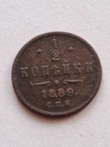 Rosja 1/2 Kopiejki Aleksander III 1889 r