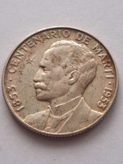 Kuba 25 Centavos Jose Marti 1953 r