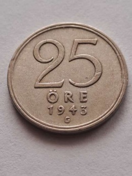 Szwecja 25 Ore 1943 r