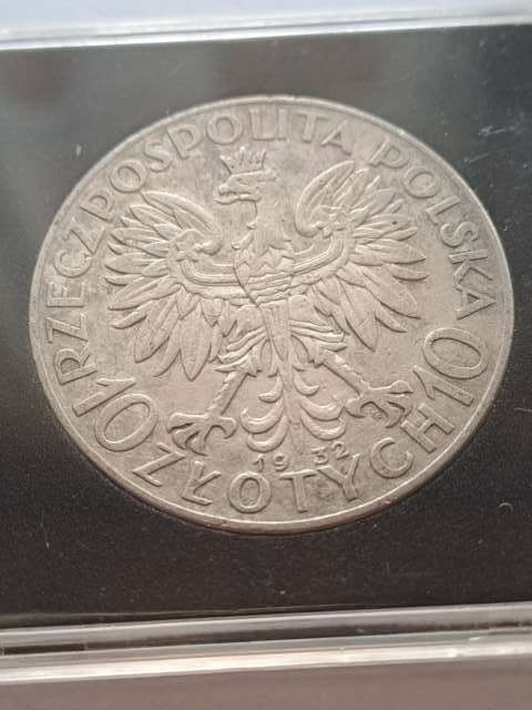 10 zł Głowa Kobiety 1932 r znak