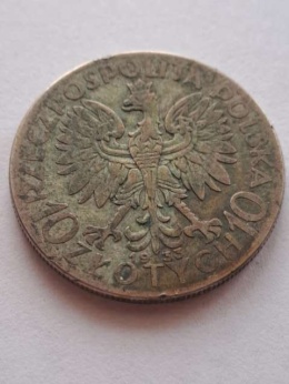 10 zł Głowa Kobiety 1933 r