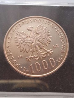 1000 zł Jan Paweł II 1982 r