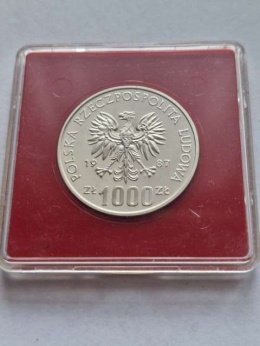 1000 zł XV Igrzyska Olimpijskie 1987 r próba