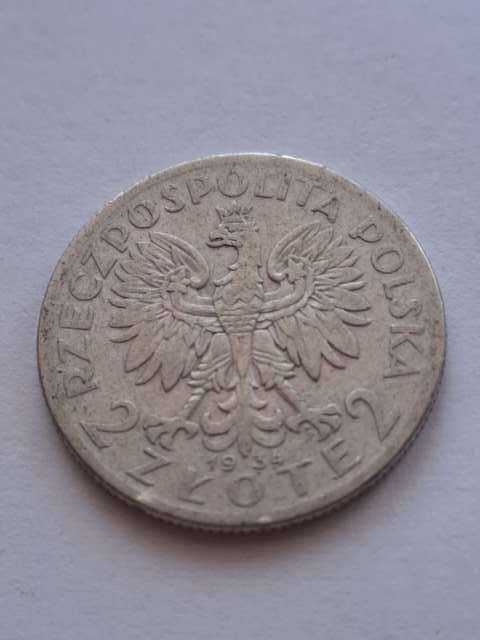 2 zł Głowa Kobiety 1934 r
