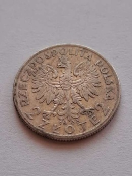 2 zł Głowa Kobiety 1933 r