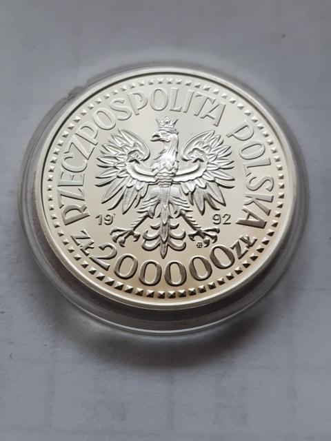 200 tys Władysław III Warneńczyk 1992 r popiersie