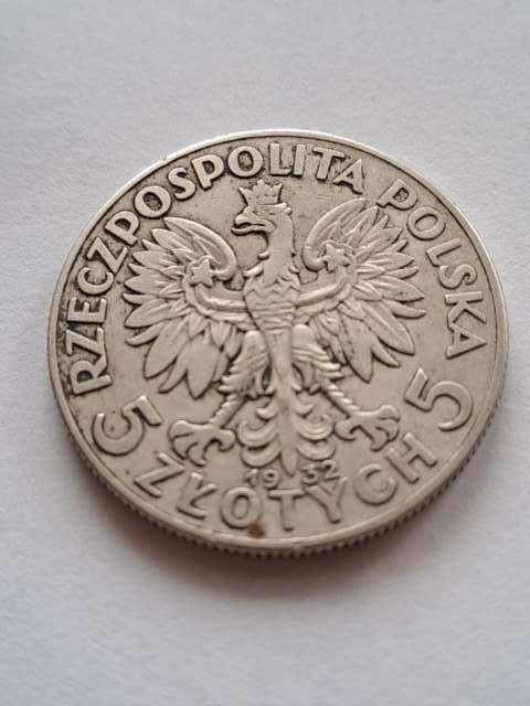 5 zł Głowa Kobiety 1932 r