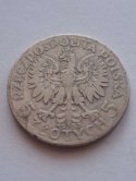 5 zł Głowa Kobiety 1933 r