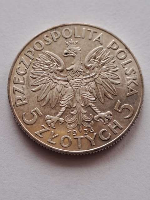 5 zł Głowa Kobiety 1934 r