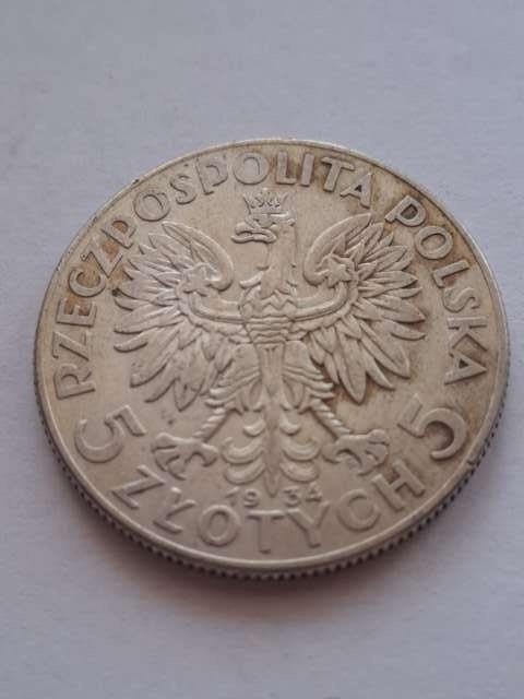5 zł Głowa Kobiety 1934 r