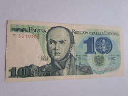 Banknot 10 zł Józef Bem 1982 r seria T