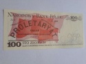 Banknot 100 zł Ludwik Waryński 1986 r seria RR
