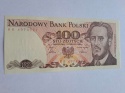 Banknot 100 zł Ludwik Waryński 1986 r seria RR
