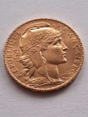 Francja 20 Franków Kogut 1908 r