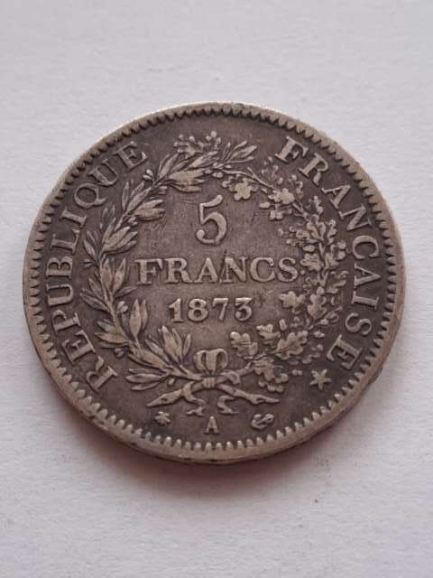 Francja 5 Franków Herkules 1873 r