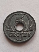 Generalna Gubernia 5 Groszy 1939 r