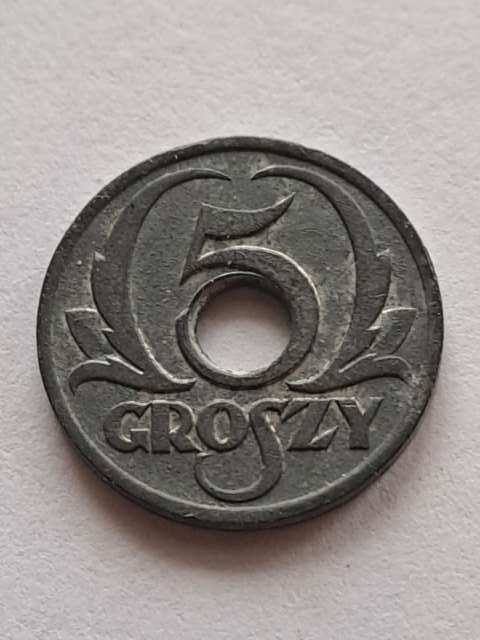 Generalna Gubernia 5 Groszy 1939 r