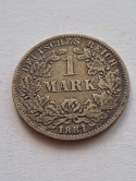 Niemcy 1 Marka Wilhelm I 1881 r E