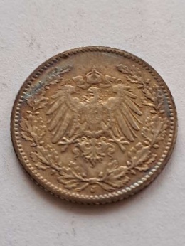 Niemcy 1/2 Marki Wilhelm II 1905 r J