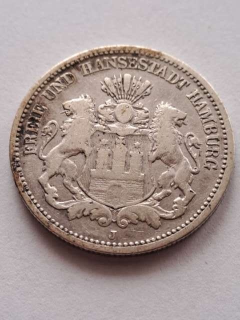 Niemcy 2 Marki Hamburg 1876 r