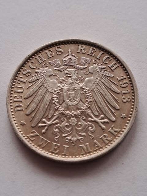 Niemcy 2 Marki Mundur Prusy 1913 r