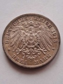Niemcy 3 Marki Saksonia 1913 r